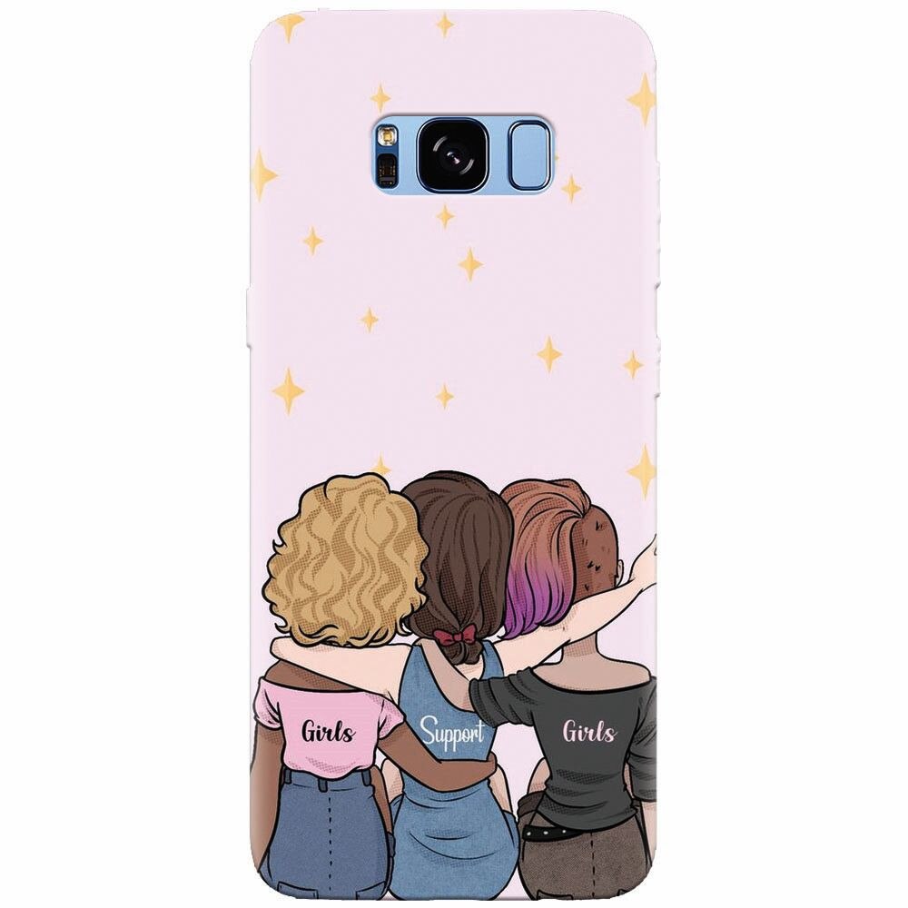 Husa silicon pentru Samsung Galaxy S8 Plus, Girls Support Girls