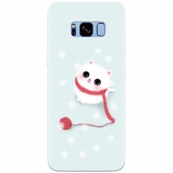 Husa silicon pentru Samsung Galaxy S8 Plus, Cute Cat Husa silicon pentru Samsung Galaxy S8 Plus, Cute Cat