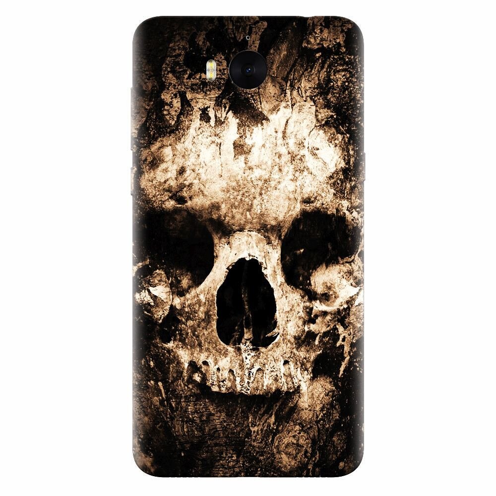 Husa silicon pentru Huawei Y6 2017, Zombie Skull