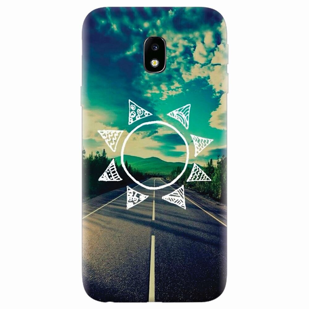 Husa silicon pentru Samsung Galaxy J7 Pro 2017, Sun On The Road
