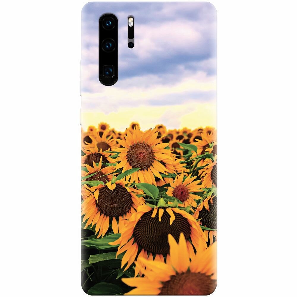 Husa silicon pentru Huawei P30 Pro, Sunflowers