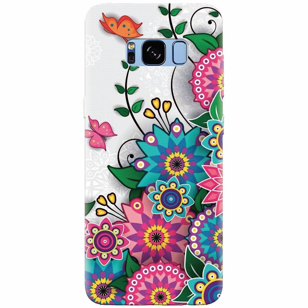 Husa silicon pentru Samsung Galaxy S8 Plus, Mandala Flowers