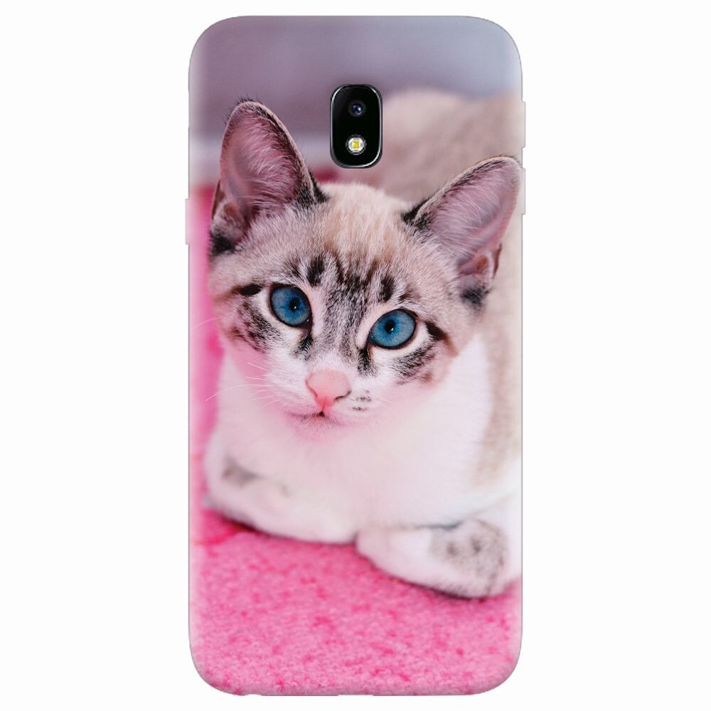 Husa silicon pentru Samsung Galaxy J7 2017, Siamese Kitty