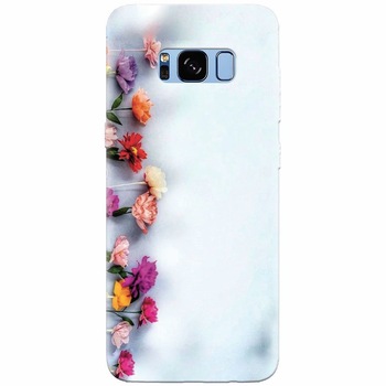 Husa silicon pentru Samsung Galaxy S8 Plus, Flowers Husa silicon pentru Samsung Galaxy S8 Plus, Flowers