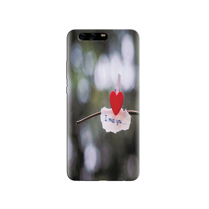 Husa Huawei P10 PLUS Lovely Heart With I Miss You Chips