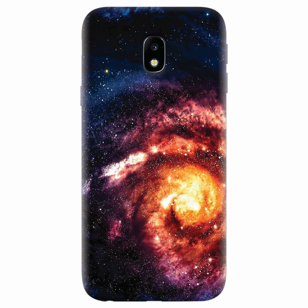 Husa silicon pentru Samsung Galaxy J7 2017, Spiral Galaxy Illustration