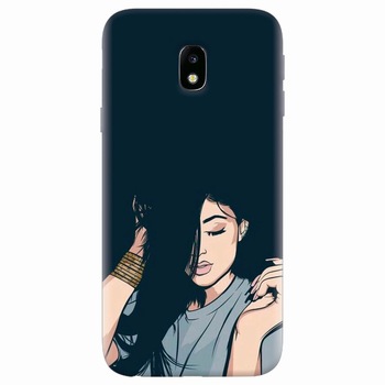 Husa silicon pentru Samsung Galaxy J7 Pro 2017, Simple Girl Husa silicon pentru Samsung Galaxy J7 Pro 2017, Simple Girl