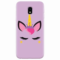 Husa silicon pentru Samsung Galaxy J7 Pro 2017, Unicorn Shine