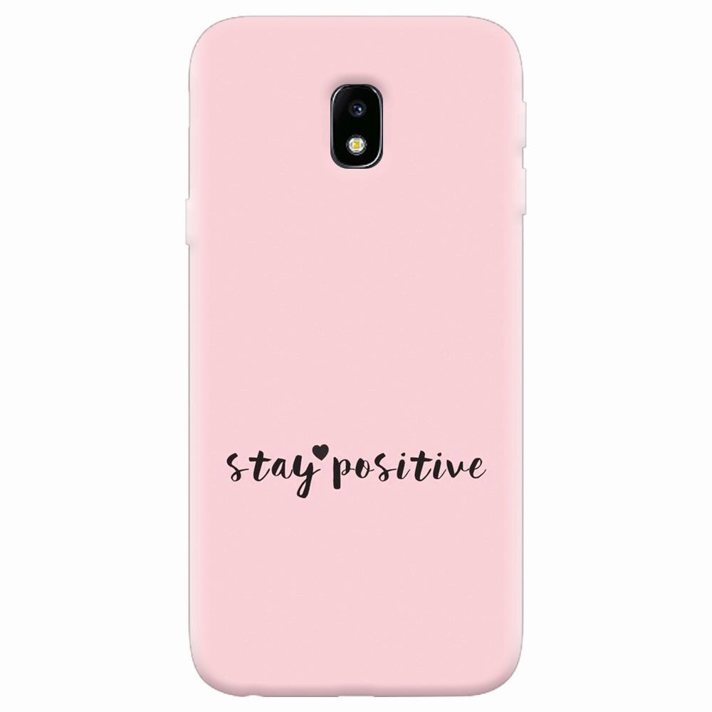 Husa silicon pentru Samsung Galaxy J7 2017, Stay Positive
