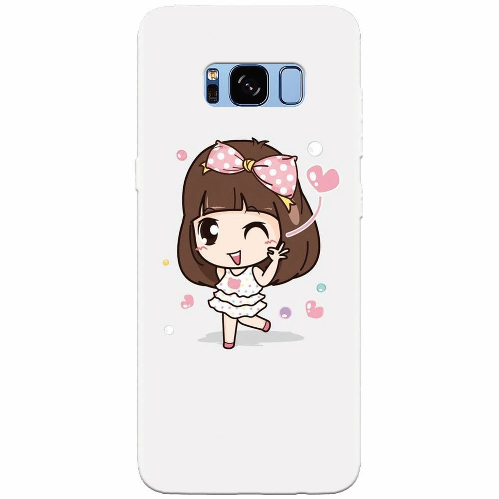 Husa silicon pentru Samsung Galaxy S8 Plus, Happy Girl