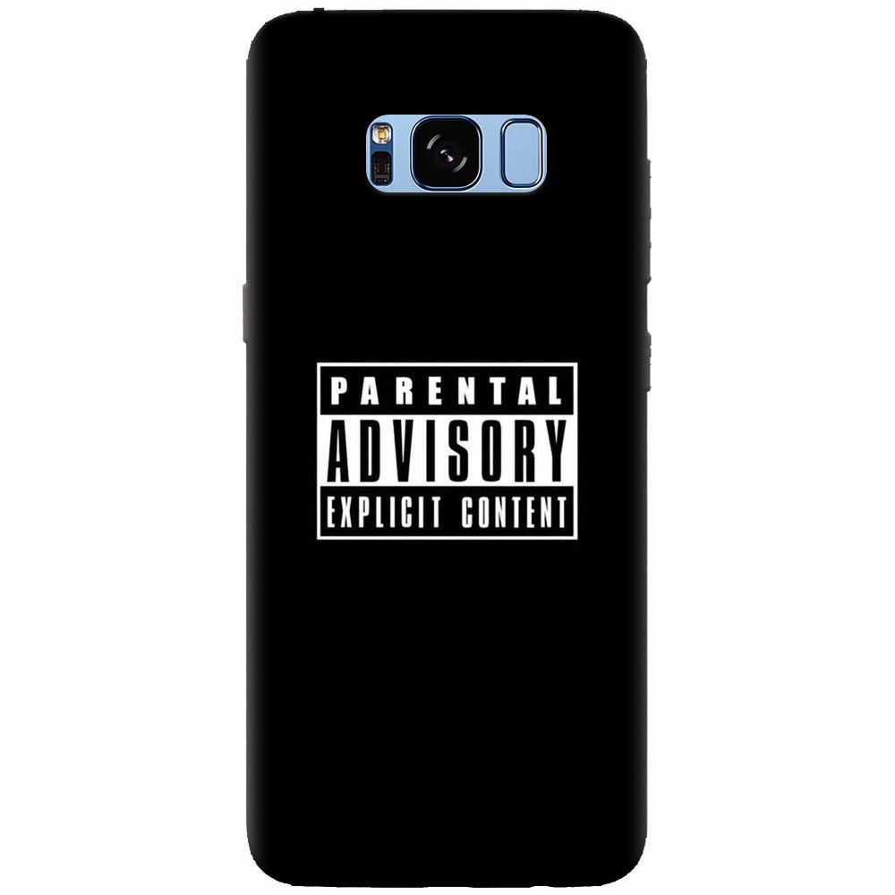 Husa silicon pentru Samsung Galaxy S8, Parental Advisory