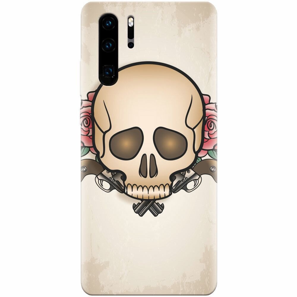 Husa silicon pentru Huawei P30 Pro, Skulls And Roses