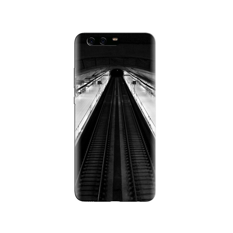 Husa Huawei P10 Madrid Subway Black And White Top View
