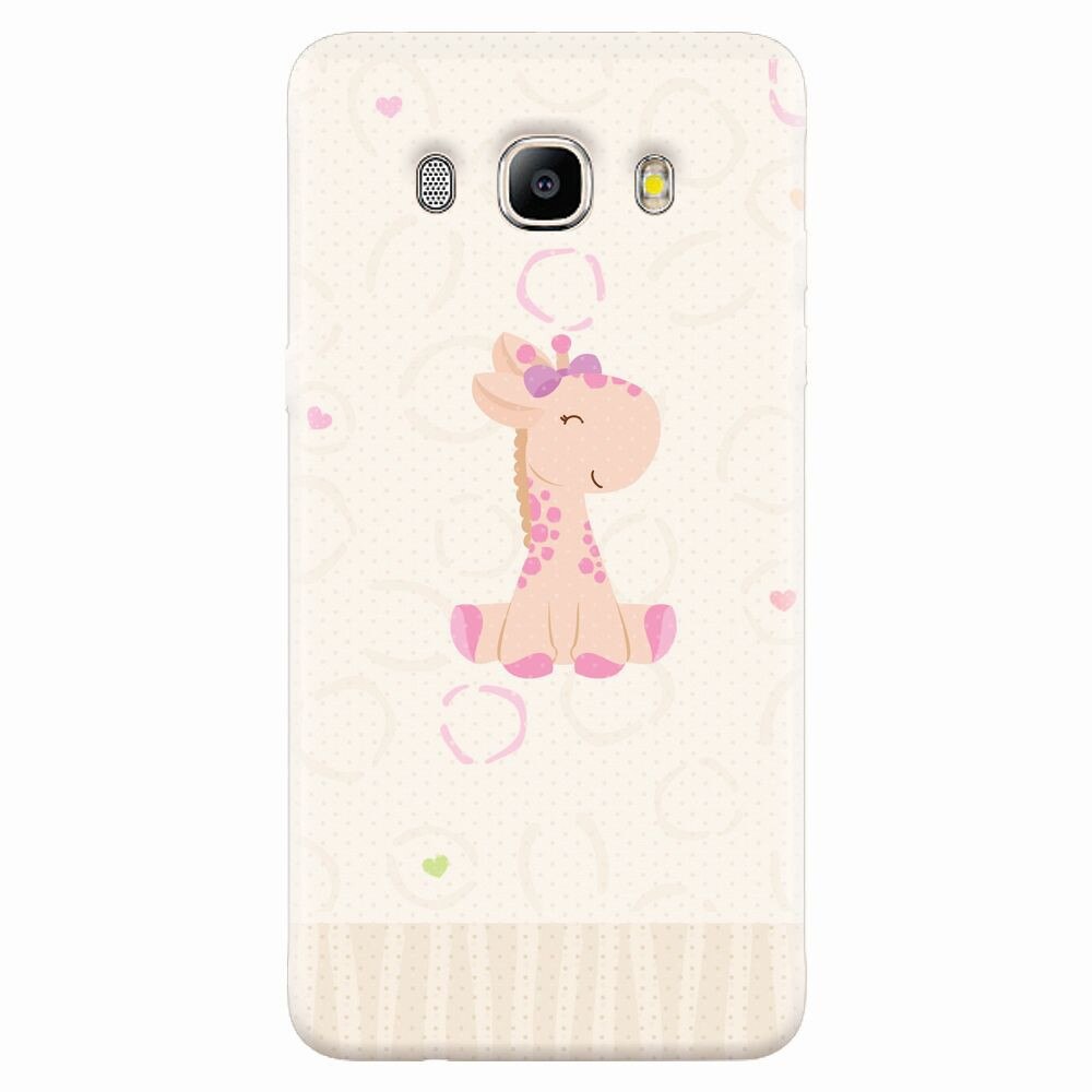 Husa silicon pentru Samsung Galaxy J7 2016, Giraffe Cute