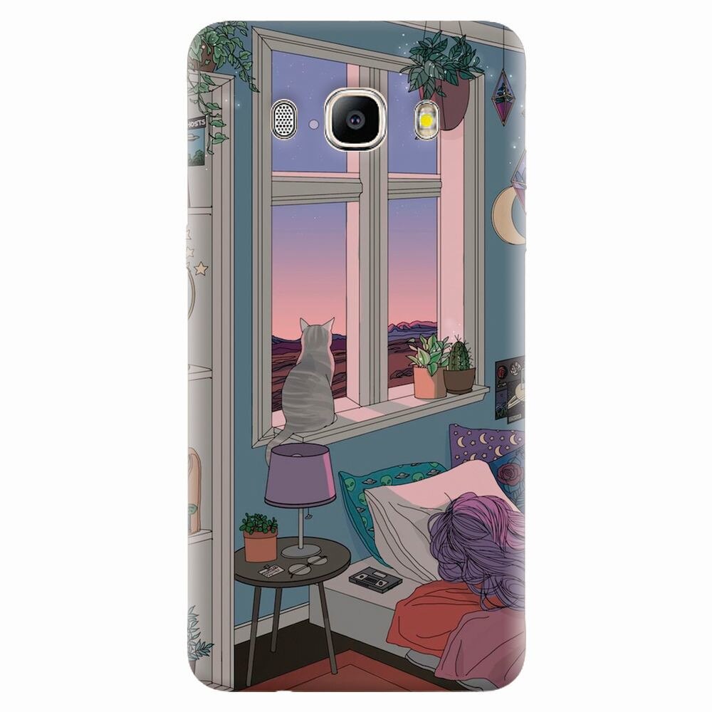 Husa silicon pentru Samsung Galaxy J7 2016, Girl Room
