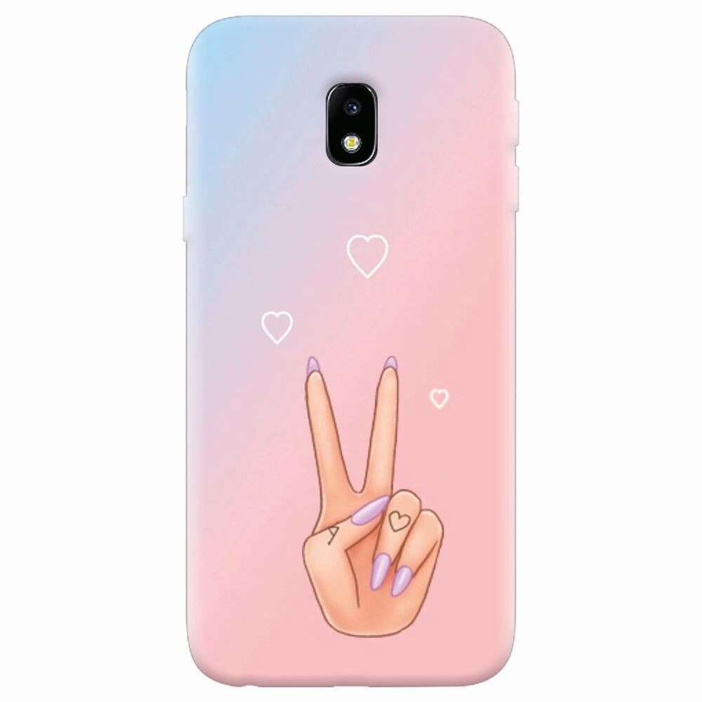 Husa silicon pentru Samsung Galaxy J7 2017, Victory Love