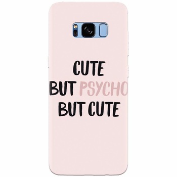 Husa silicon pentru Samsung Galaxy S8 Plus, Cute But Psycho Husa silicon pentru Samsung Galaxy S8 Plus, Cute But Psycho