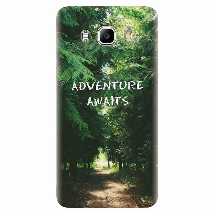 Husa silicon pentru Samsung Galaxy J7 2016, Adventure Awaits Forest