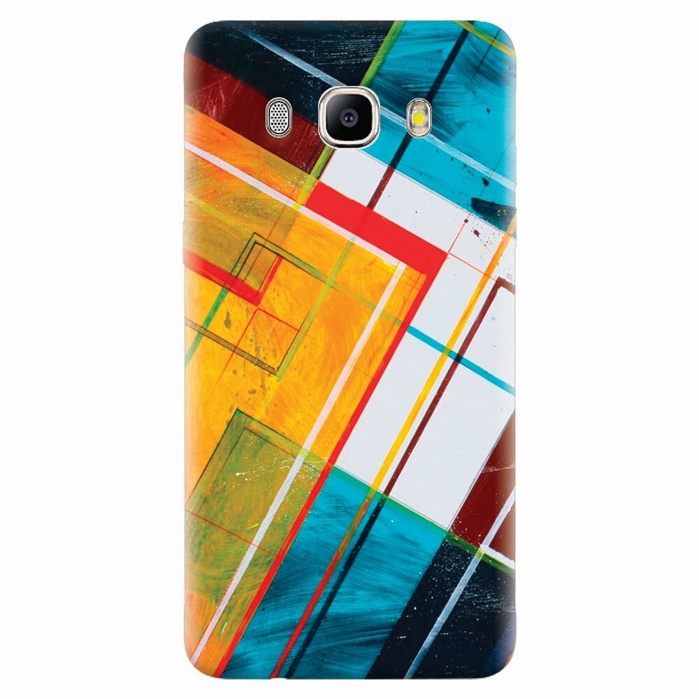 Husa silicon pentru Samsung Galaxy J7 2016, Abstraction Color Shape