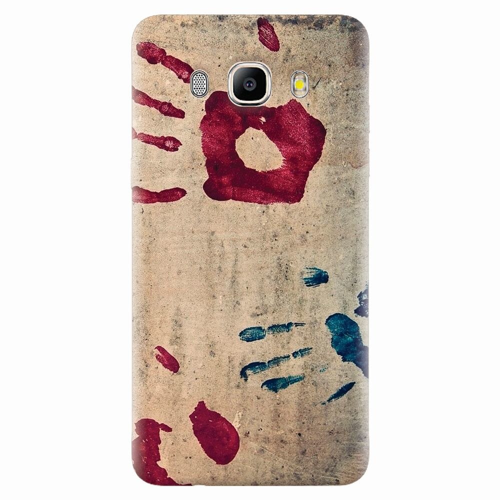 Husa silicon pentru Samsung Galaxy J7 2016, Handprints