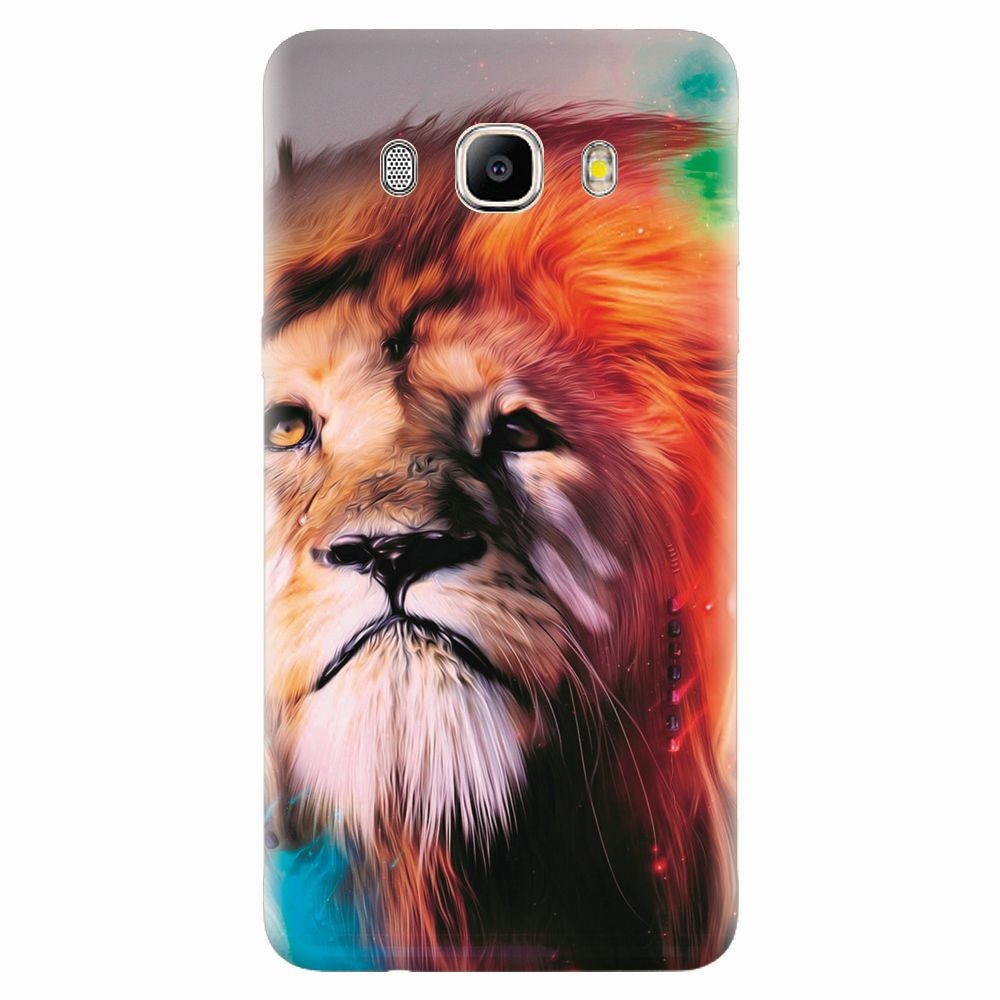 Husa silicon pentru Samsung Galaxy J7 2016, Awesome Art Of Lion
