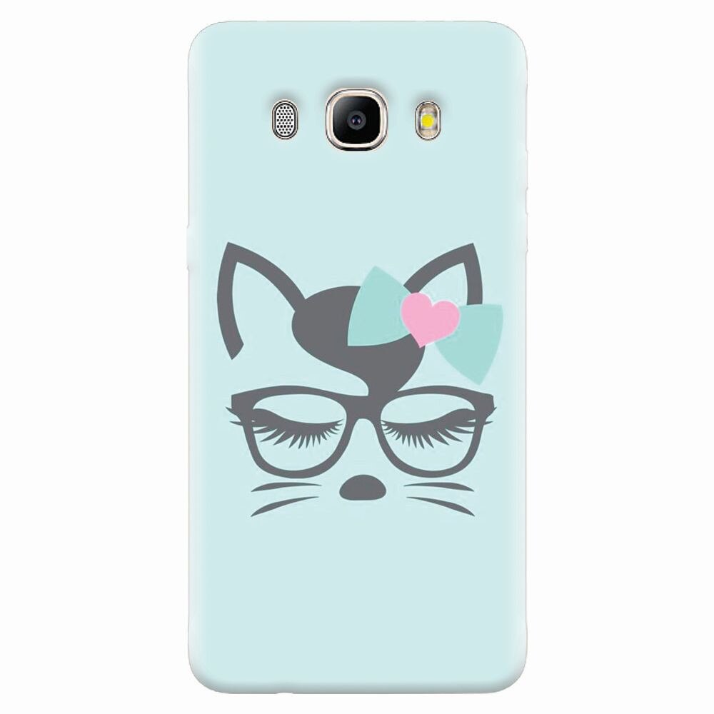 Husa silicon pentru Samsung Galaxy J7 2016, Angel Cat