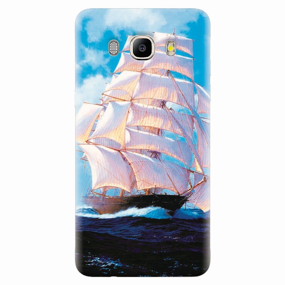Husa silicon pentru Samsung Galaxy J7 2016, Attractive Art Of Ships