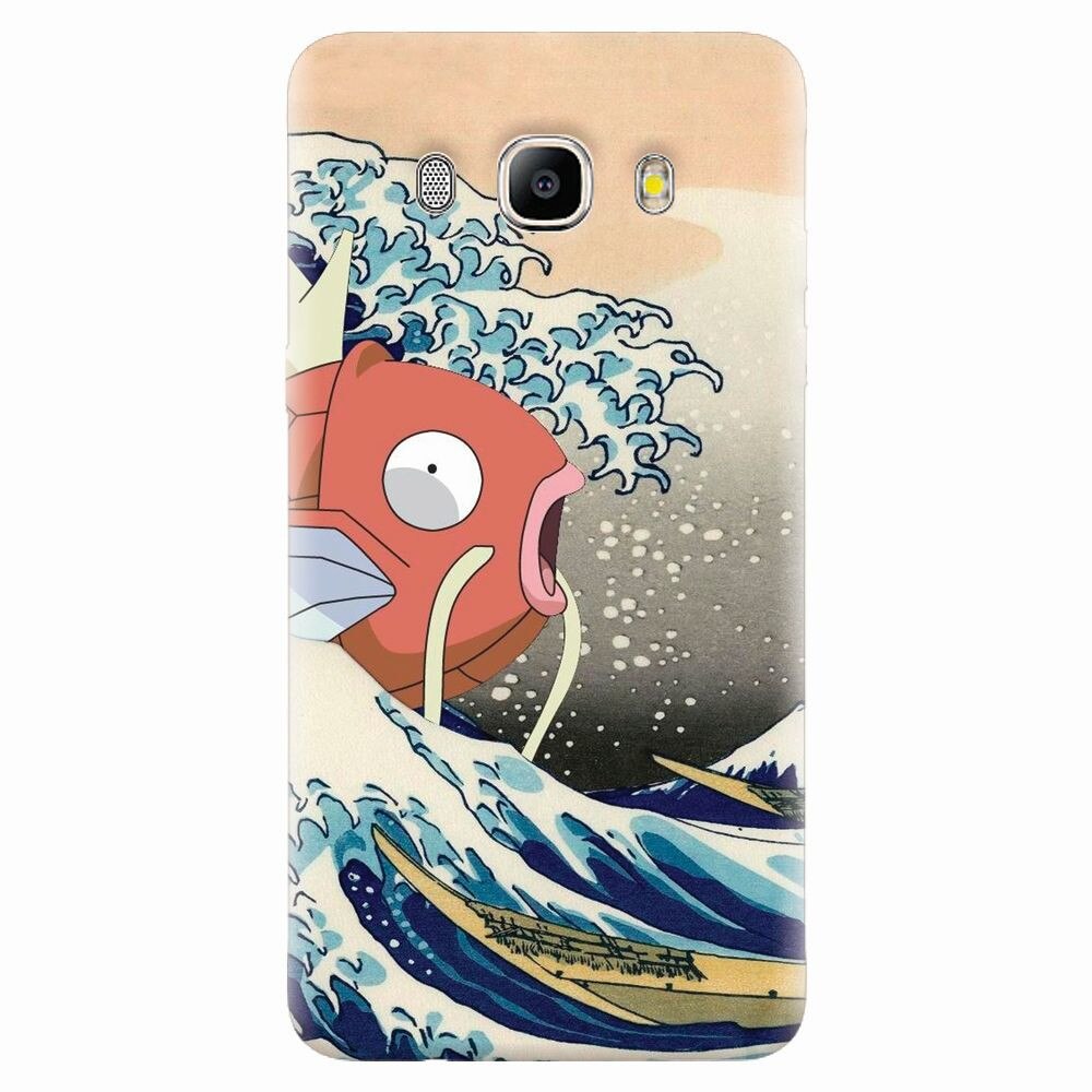 Husa silicon pentru Samsung Galaxy J7 2016, Great Wave Fish
