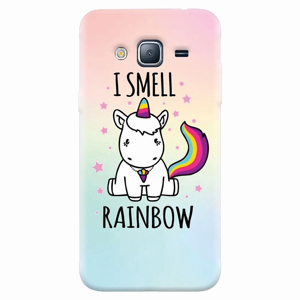 Husa silicon pentru Samsung Galaxy J7 2015, I Smell Rainbow