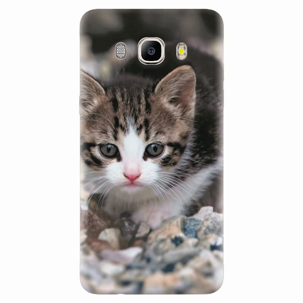 Husa silicon pentru Samsung Galaxy J7 2016, Animal Cat