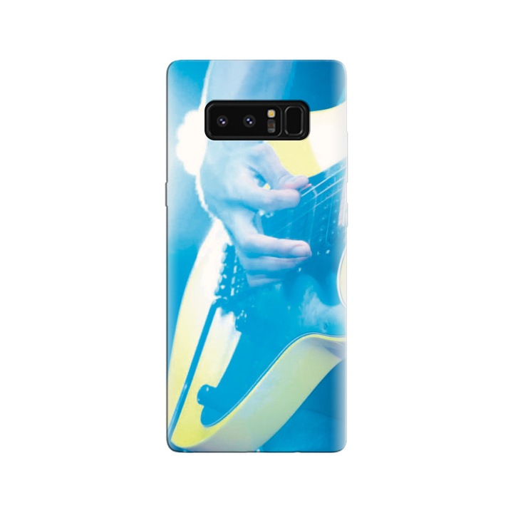 Husa din silicon compatibila cu Samsung Galaxy Note 8 - model Guitar Music