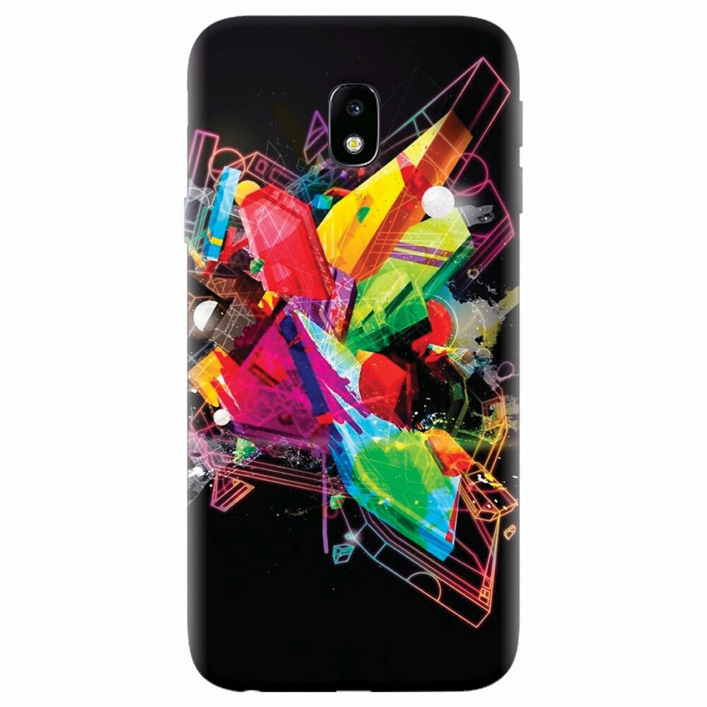 Husa silicon pentru Samsung Galaxy J7 Pro 2017, Abstract Shape