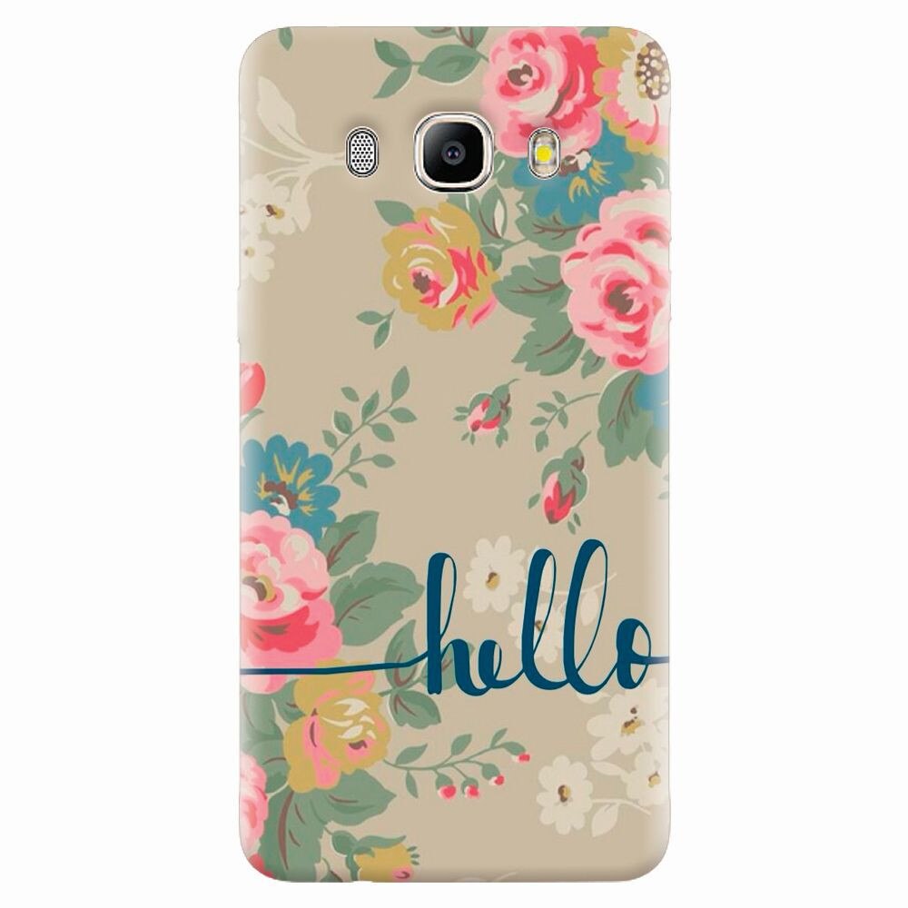 Husa silicon pentru Samsung Galaxy J7 2016, Cute Flower Phone