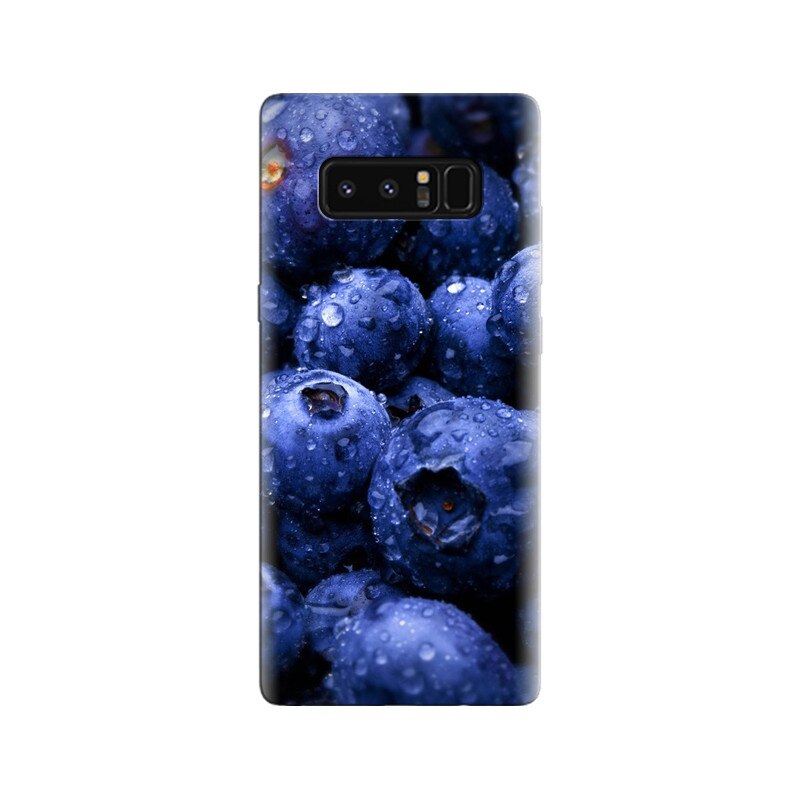 Husa Samsung Note 8 Hd Blueberries Fruit Water Drops