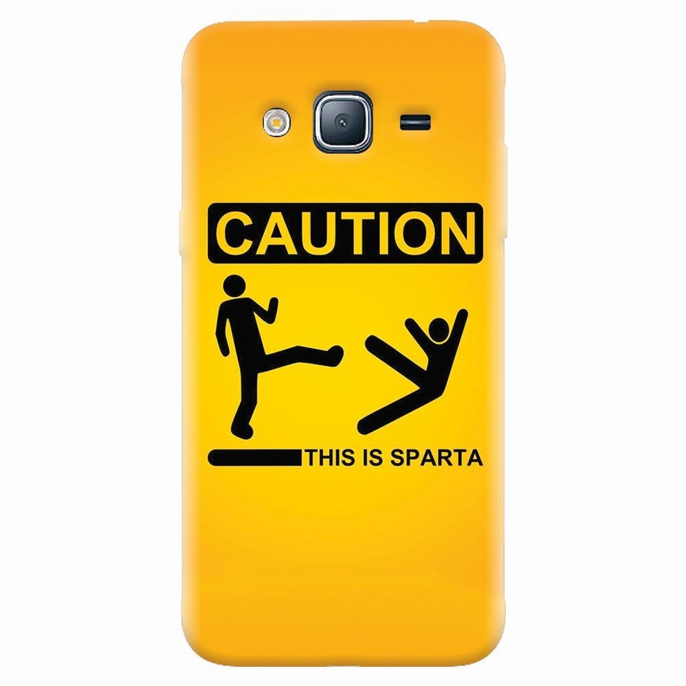 Husa silicon pentru Samsung Galaxy J5 2015, This Is Sparta Funny Illustration