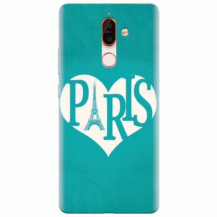 Силиконов кейс за Nokia 7 Plus I Love Paris