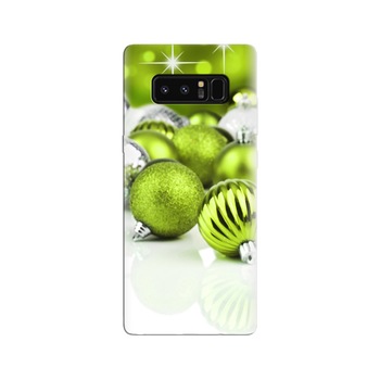 Husa Samsung Note 8 Green Christmas Balls Decorations Husa Samsung Note 8 Green Christmas Balls Decorations