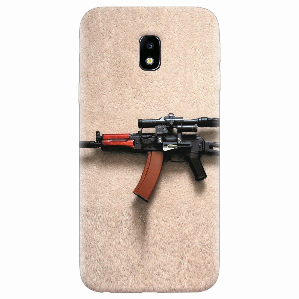 Husa silicon pentru Samsung Galaxy J7 2017, AK Kalashnikov Gun Of Military