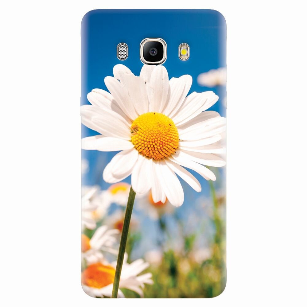 Husa silicon pentru Samsung Galaxy J7 2016, Daisies Field Flowers
