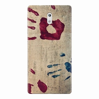 Husa silicon pentru Nokia 3, Handprints Husa silicon pentru Nokia 3, Handprints