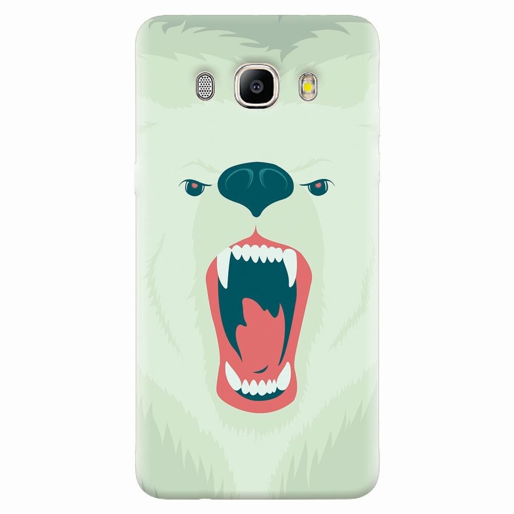 Husa silicon pentru Samsung Galaxy J7 2016, Fierce Polar Bear Winter