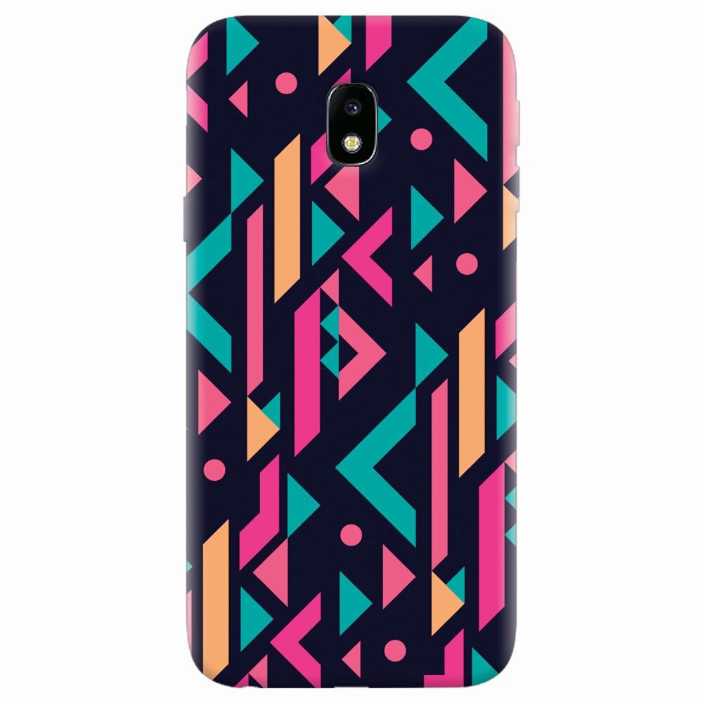 Husa silicon pentru Samsung Galaxy J7 2017, Alien Geometrics