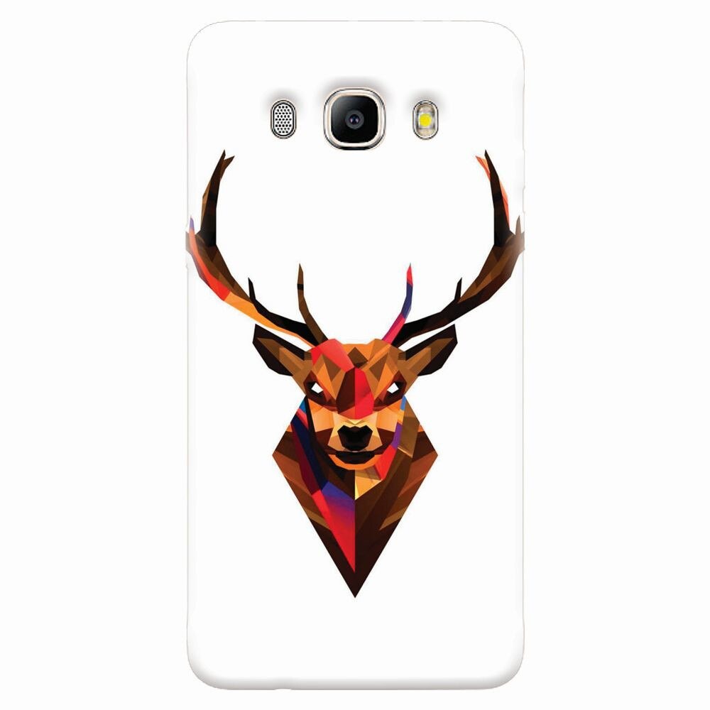 Husa silicon pentru Samsung Galaxy J7 2016, Geometric Tibetan Antelope
