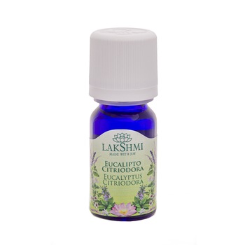 Ulei esential eucalipt citriadora, Lakshmi, 10 ml, pentru problemele musculare Ulei esential eucalipt citriadora, Lakshmi, 10 ml, pentru problemele musculare
