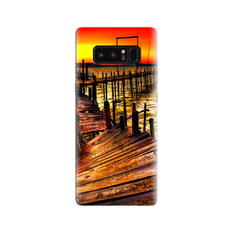 Husa Samsung Note 8 Sunset Wooden Bridge Over Sea