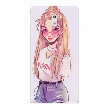 Husa silicon pentru Nokia 3, Girl Look Husa silicon pentru Nokia 3, Girl Look
