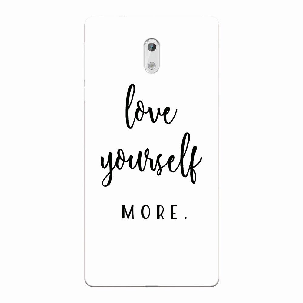 Husa silicon pentru Nokia 3, Love Yourself More