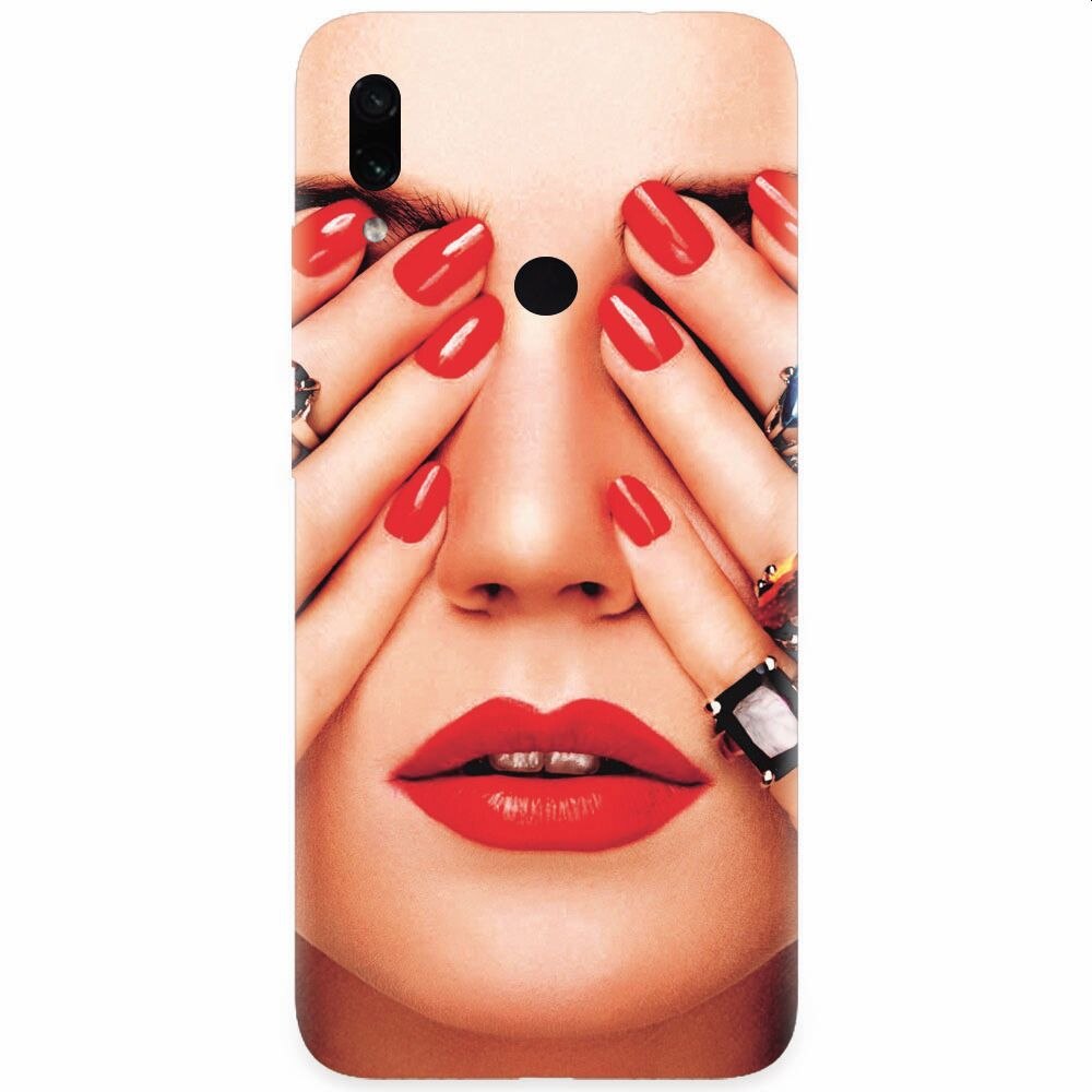 Husa silicon pentru Xiaomi Redmi Note 7, Rings On All Fingers