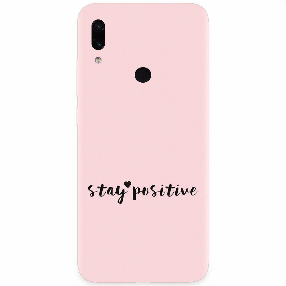 Husa silicon pentru Xiaomi Redmi Note 7, Stay Positive