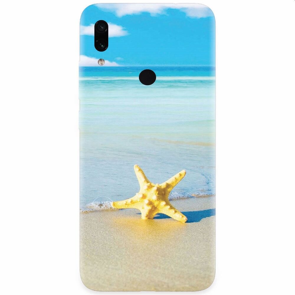 Husa silicon pentru Xiaomi Redmi Note 7, Starfish Beach